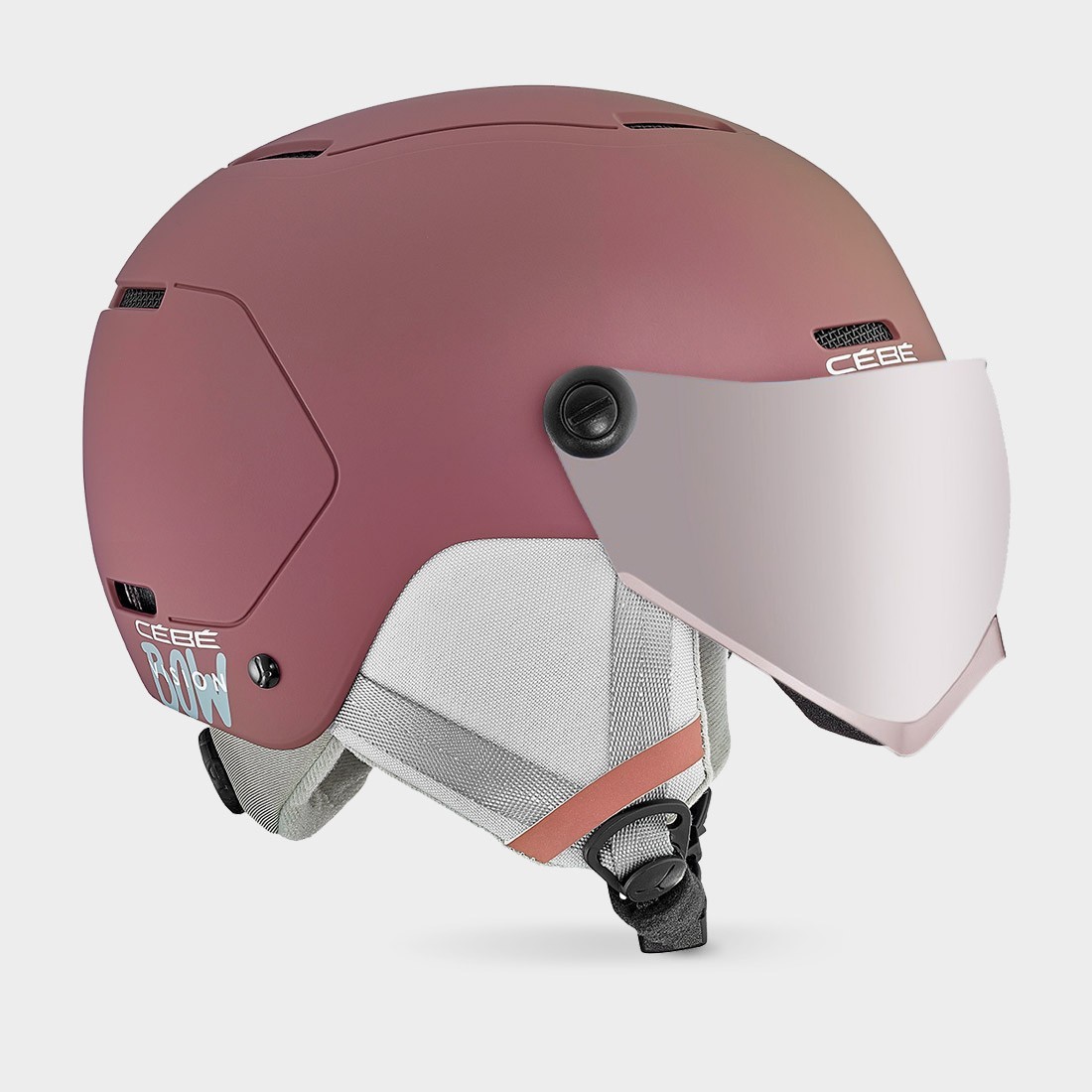 CÉBÉ-BOW VISION-バイザー付きジュニア用スキーヘルメット